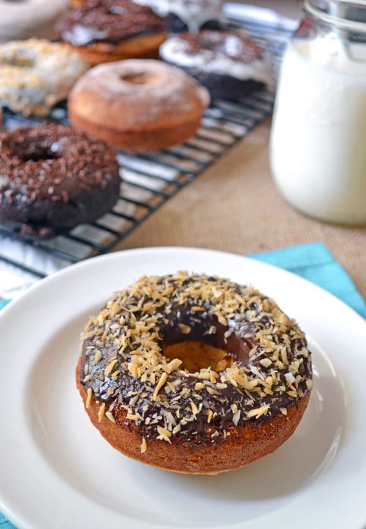 Baked Buttermilk and Double Chocolate Doughnuts with King Arthur Flour