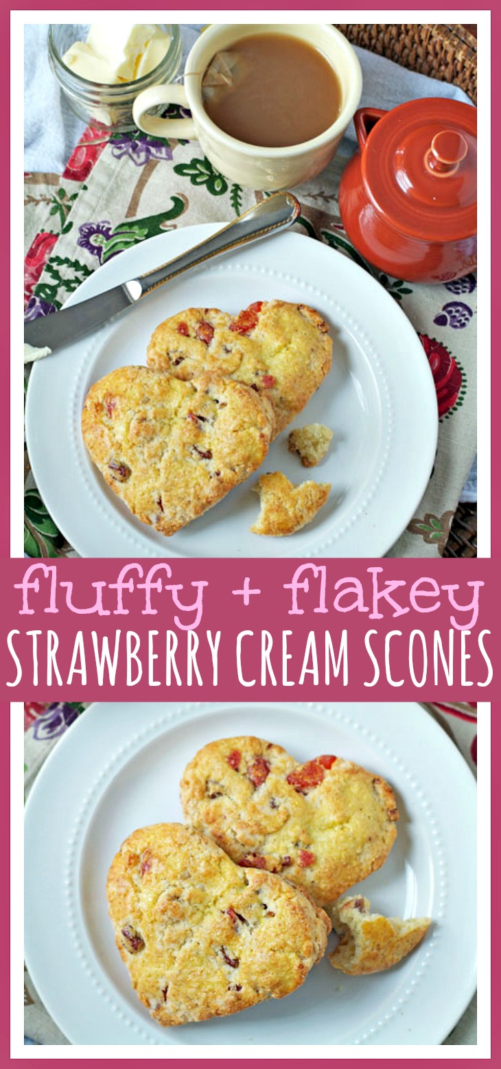 Strawberry Cream Scones