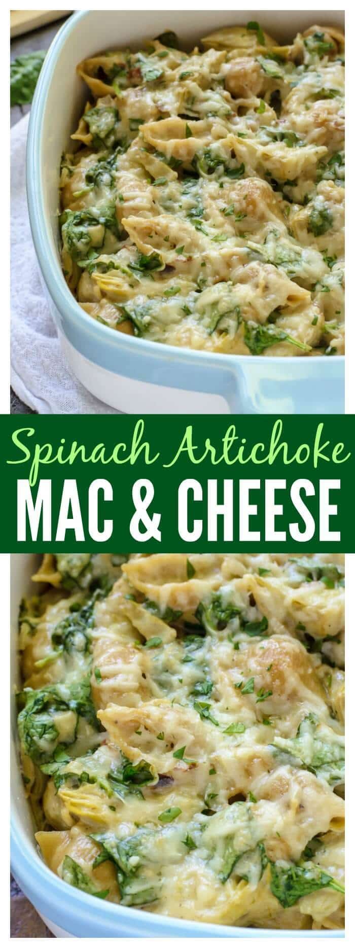 Spinach Artichoke Mac And Cheese Crowd Pleasing Wellplated Com