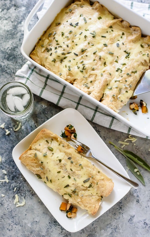 butternut squash spinach enchiladas