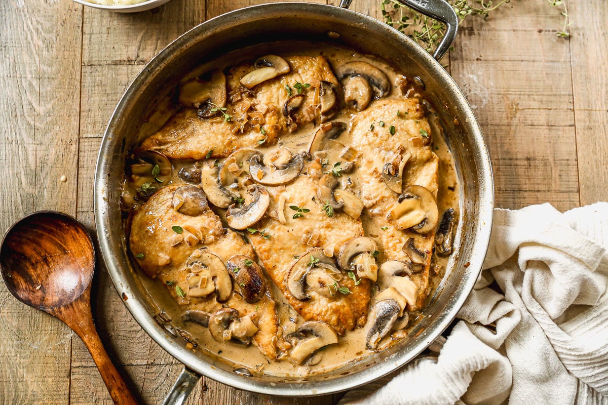 Creamy Mushroom Chicken (With No Canned Soup!)