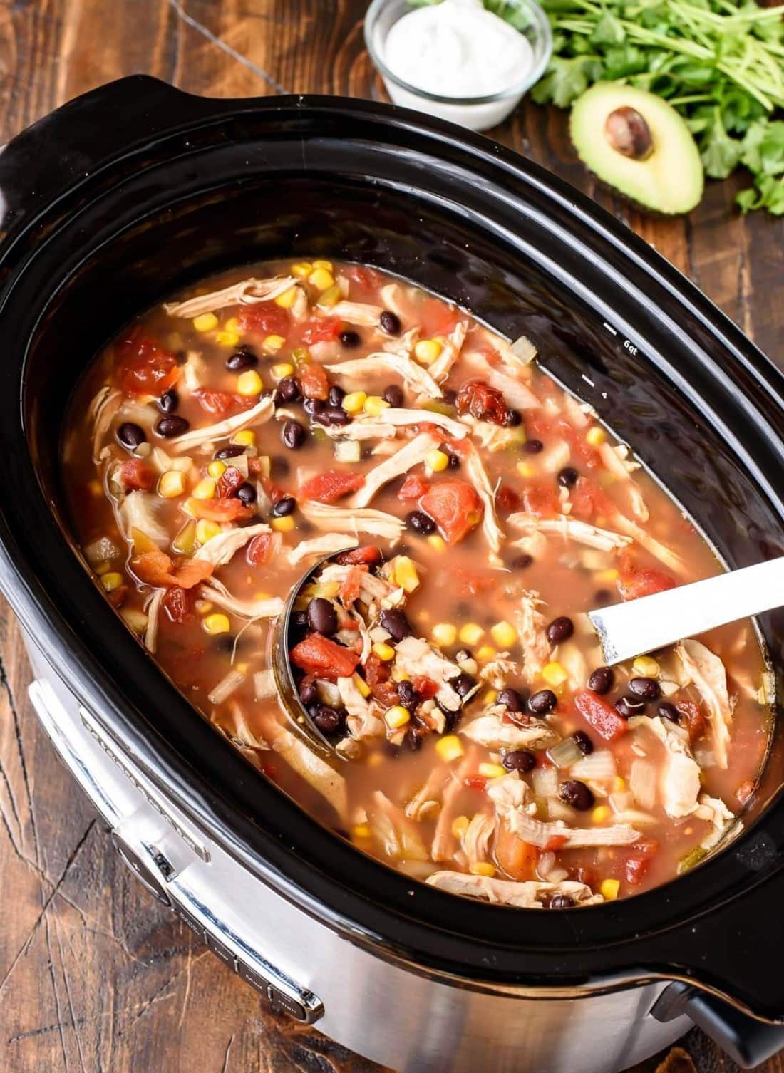 Slow Cooker Chicken Enchilada Soup Recipe Well Plated by Erin