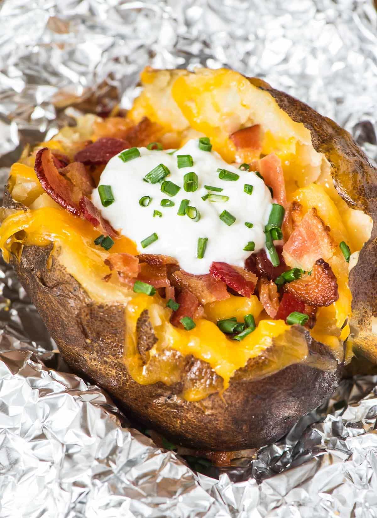 How To Make Crock Pot Baked Potatoes WellPlated