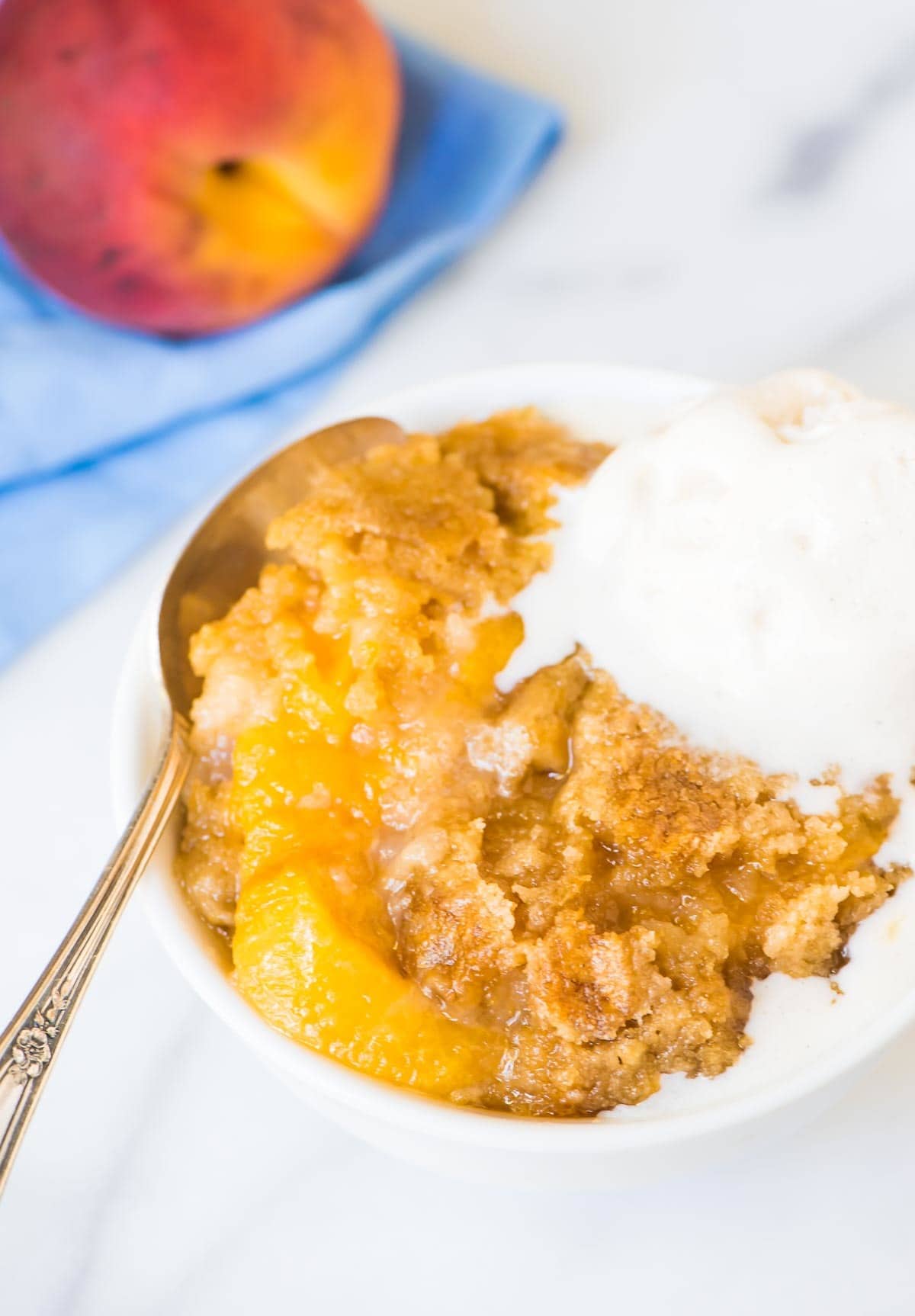 Crock Pot Peach Cobbler Crock Pot Peach Cobbler