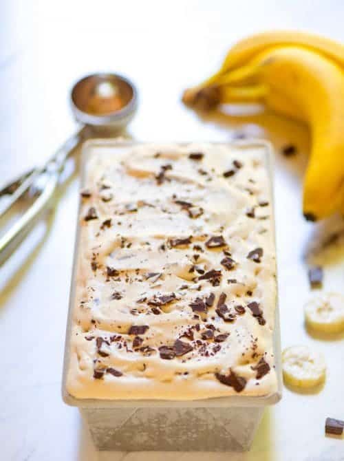 Homemade Banana Ice Cream—This is the BEST homemade ice cream recipe—done the old fashioned way just like your Grandmother would make it! @wellpated