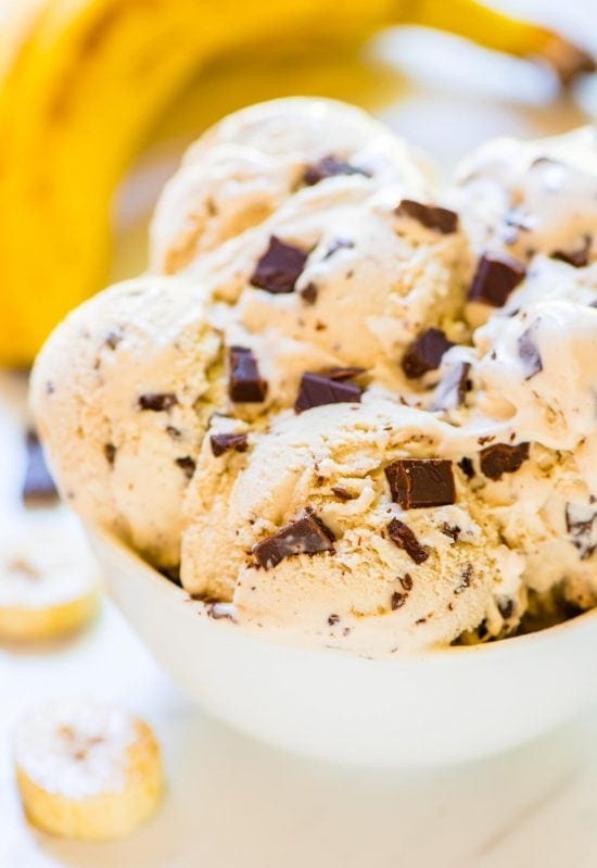 Too many ripe bananas? Turn them into Homemade Banana Ice Cream! REAL, old fashioned ice cream that anyone can make! @wellplated