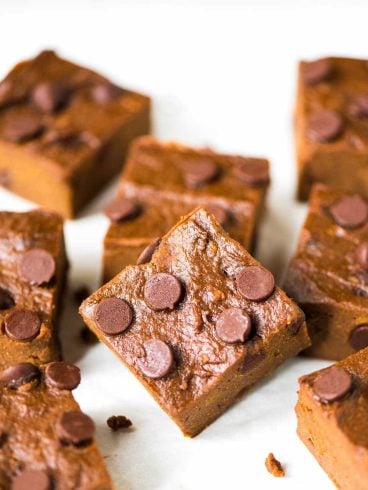 Sweet Potato Brownies. DELICIOUS and fudgy! Clean eating recipe — NO BUTTER and SUGAR FREE. Easy, healthy, and kids love them too! Recipe at wellplated.com | @wellplated