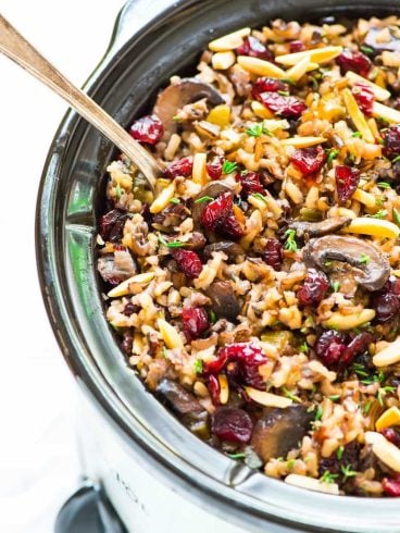 Crock Pot Stuffing with Wild Rice