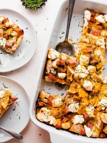 Everything Bagel and Cream Cheese Breakfast Casserole