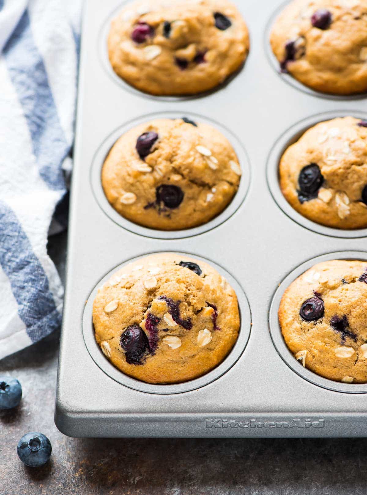 Healthy Blueberry Muffins Easy And Freezer Friendly WellPlated
