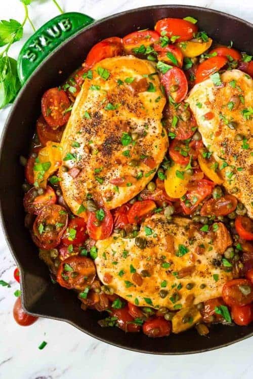 tomato and chicken lays