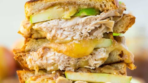 Apple Grilled Cheese With Cheddar And Turkey