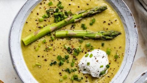The BEST Asparagus Soup recipe without cream