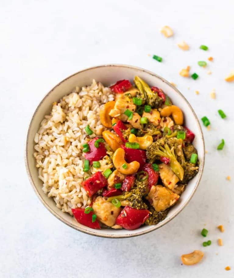 Crock Pot Cashew Chicken {Easy & Healthy}