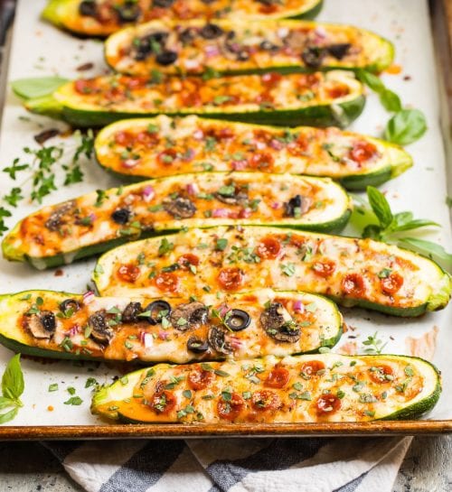Zucchini Pizza Boats Easy, Healthy Dinner