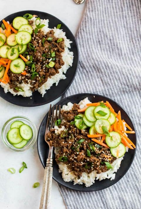 Korean Beef Bowl {Fast and Healthy} – WellPlated.com