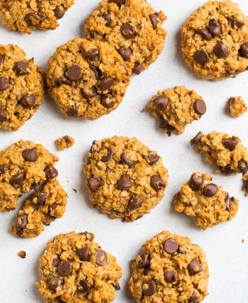 Healthy Peanut Butter Oatmeal Cookies {Soft & Chewy} Well Plated