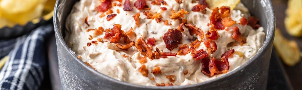 Caramelized Onion Bacon Dip from the Well Plated Cookbook