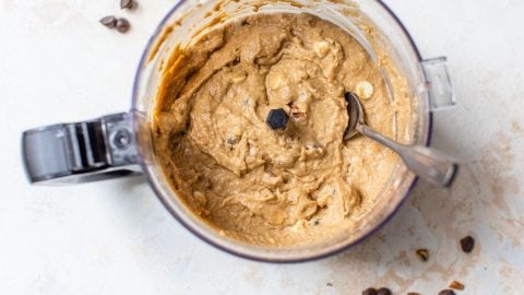 Mix-ins being stirred into batter