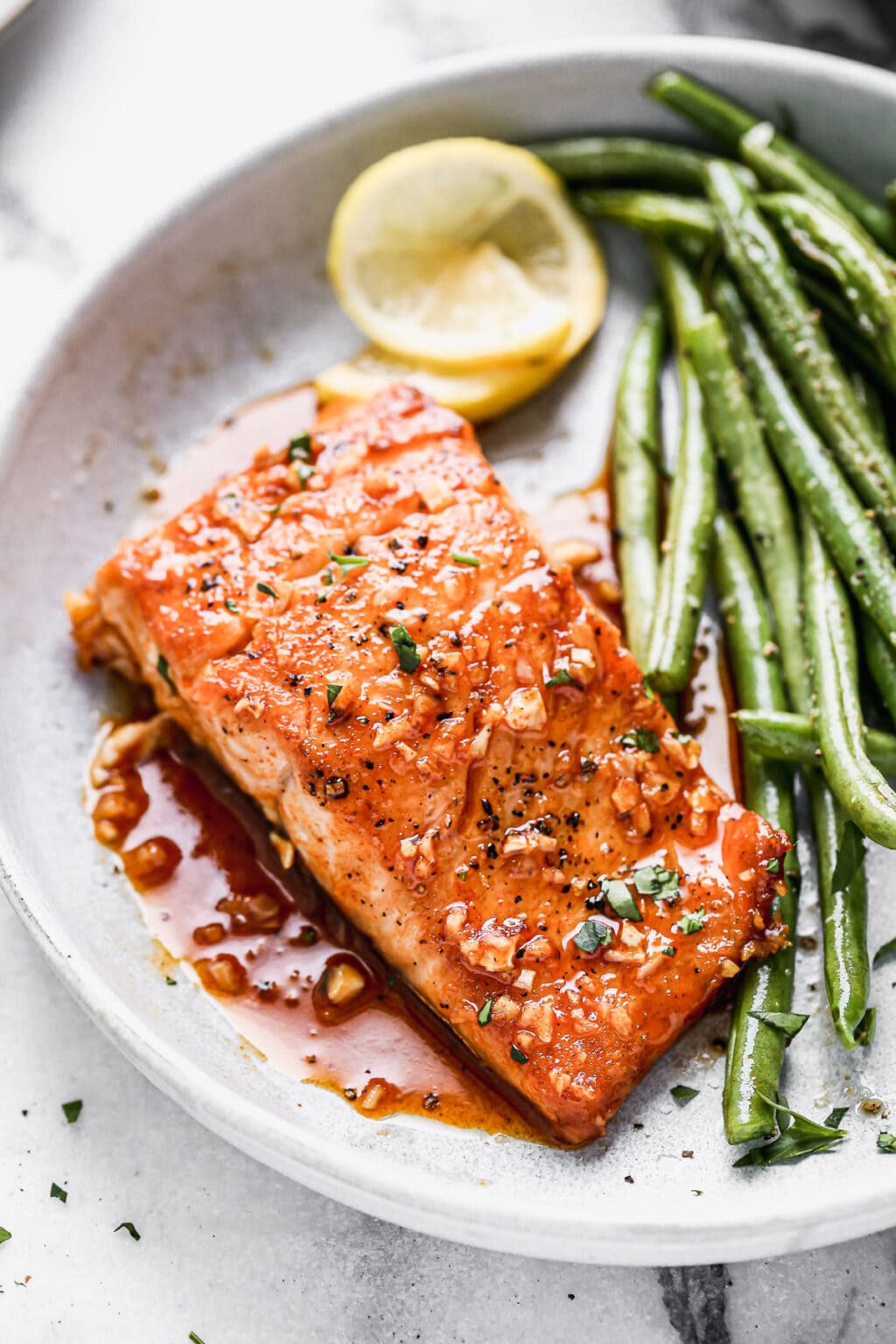 Honey Garlic Salmon {Ready in 20 Minutes}