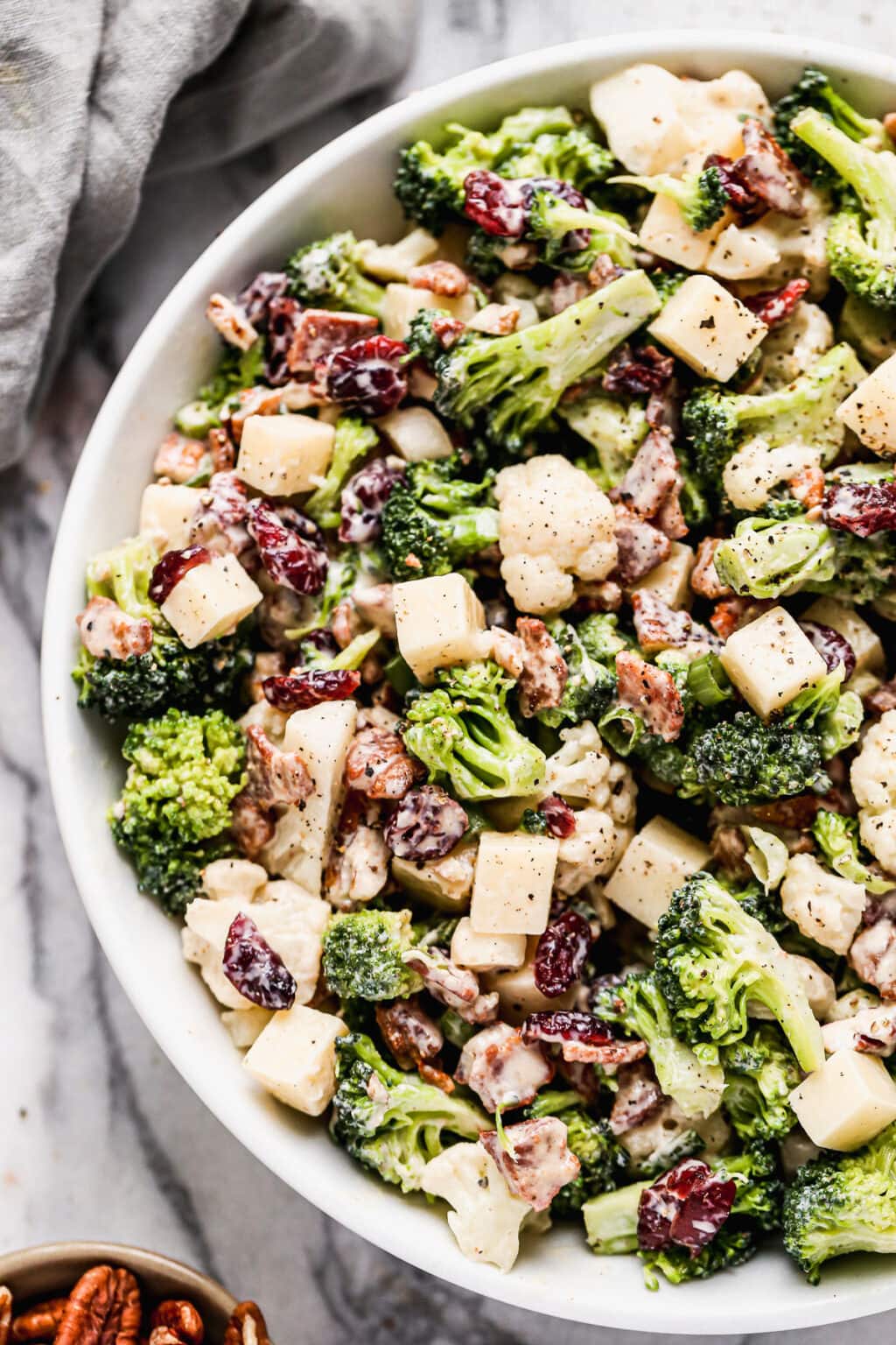 Broccoli Cauliflower Salad {Creamy & Fresh!}