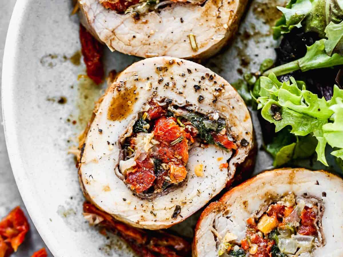 Easy stuffed pork tenderloin