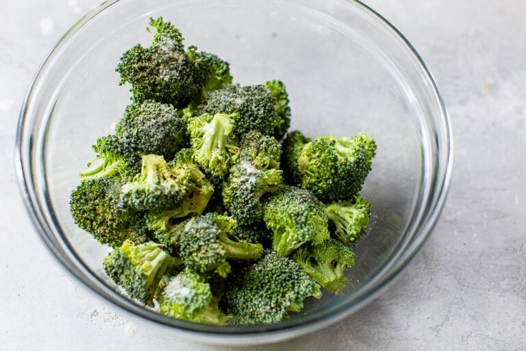 broccoli florets in a bowl