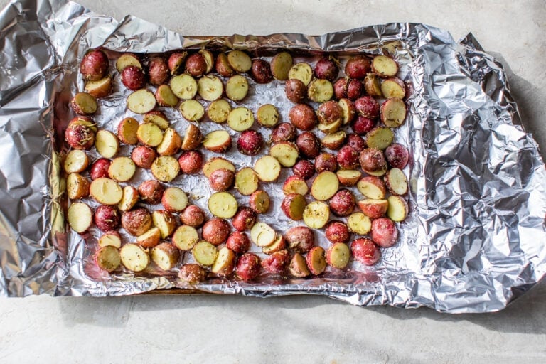 grilled potatoes in foil