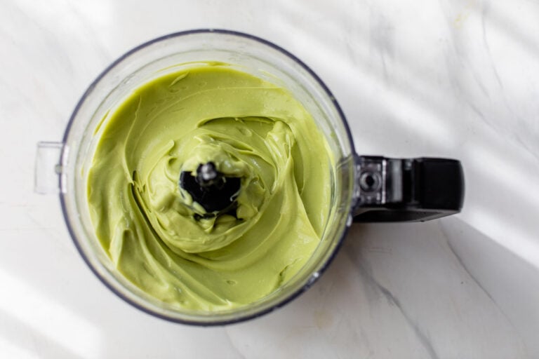 blending avocado ice cream