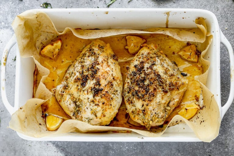 Baked Bone In Chicken Breast {Split Chicken Breast}