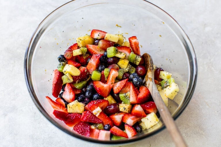 homemade fruit salad