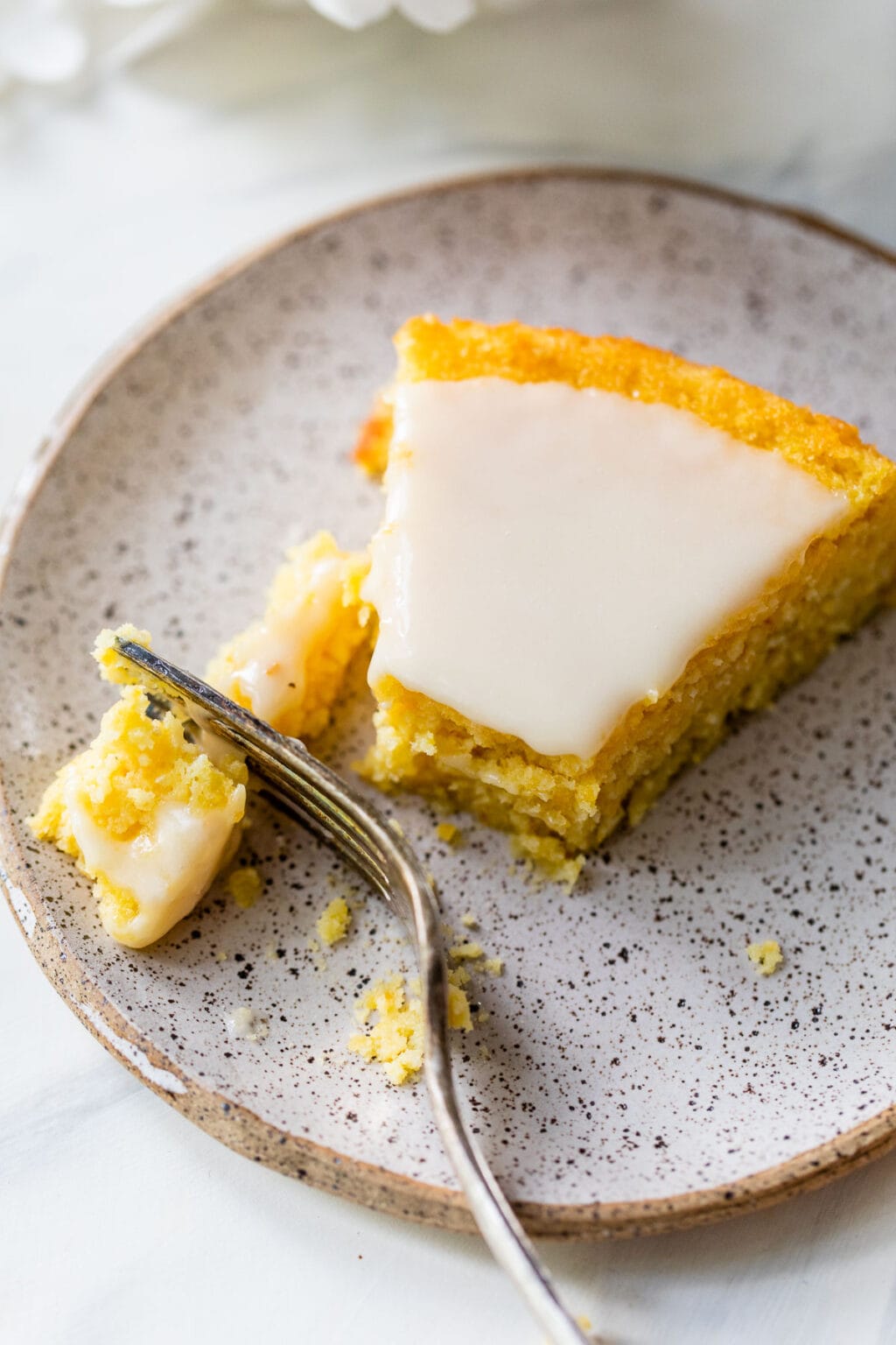 Polenta Cake {With Orange Glaze}