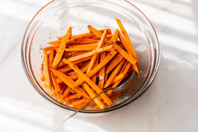 sweet potato fries in a bowl