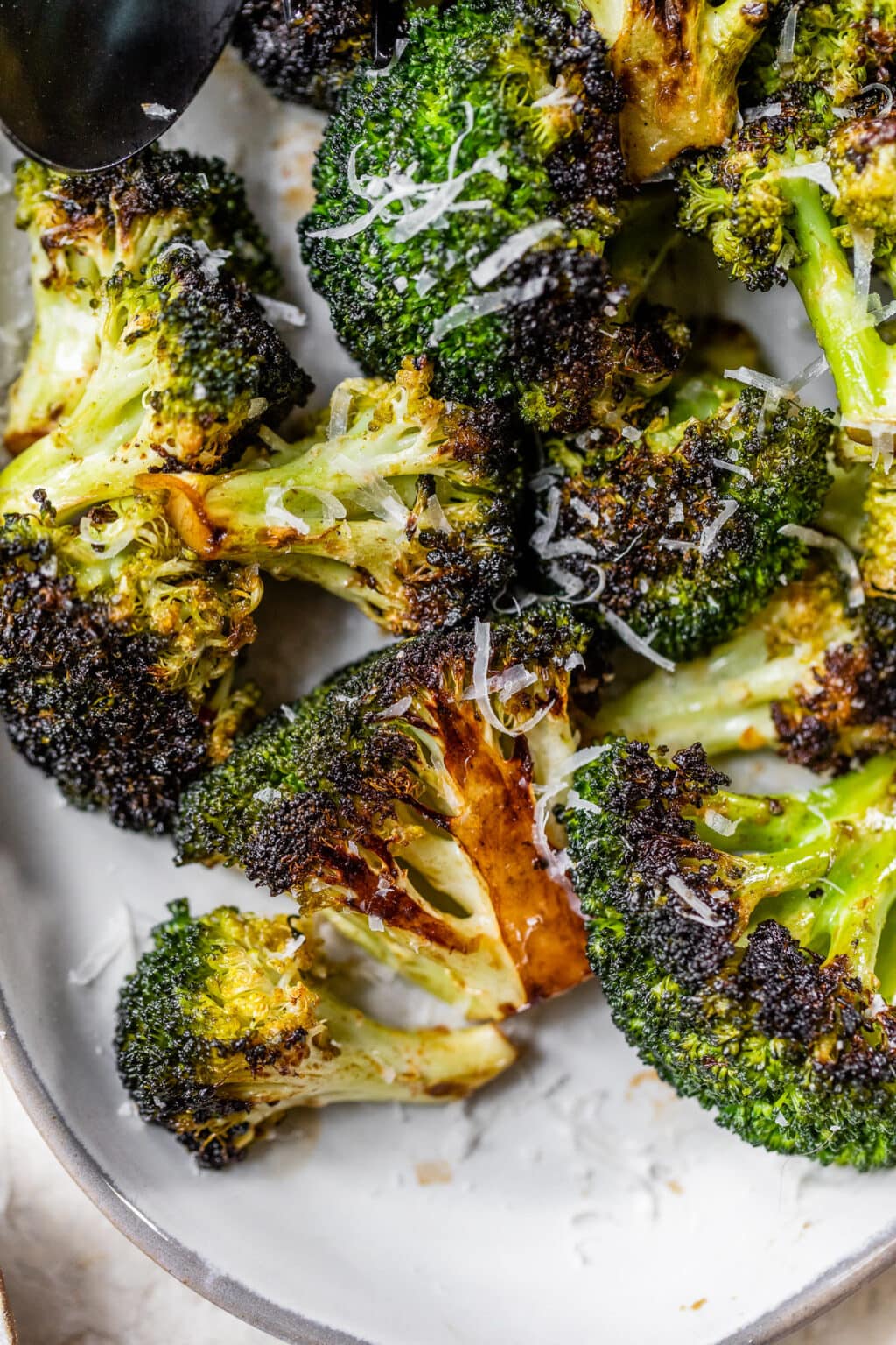 Grilled Broccoli {Crispy with Parmesan}