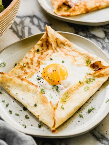Savory crepes with egg
