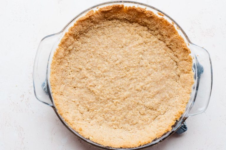A crust in a baking dish