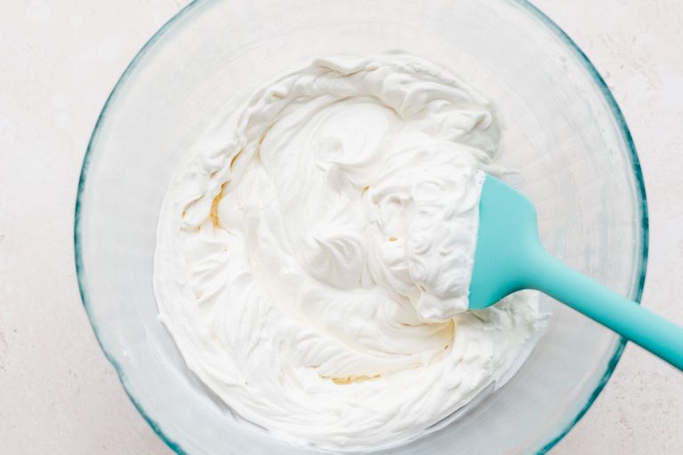 Whipped topping in a bowl