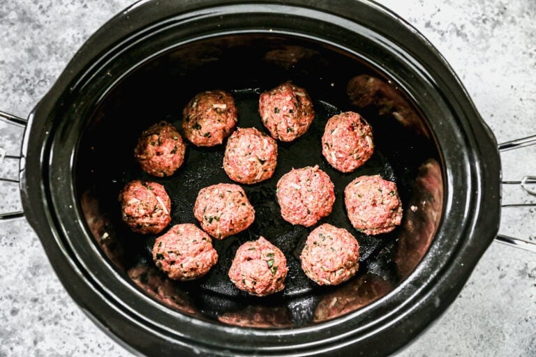 Meatballs in a slow cooker