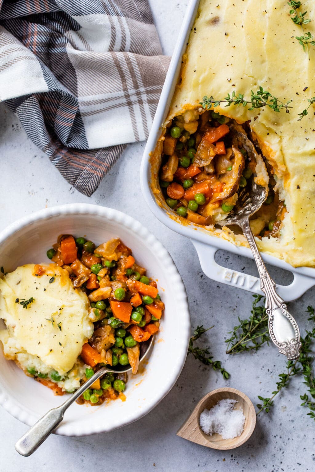 Vegetarian shepherd s pie wellplated