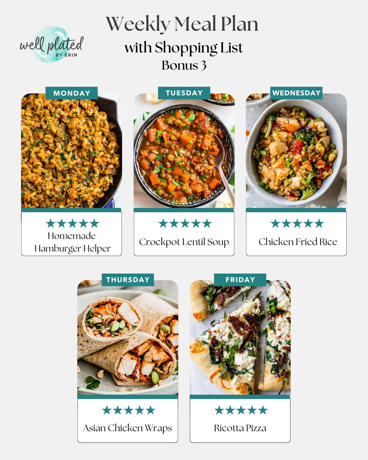 weekly meal plan bonus 3