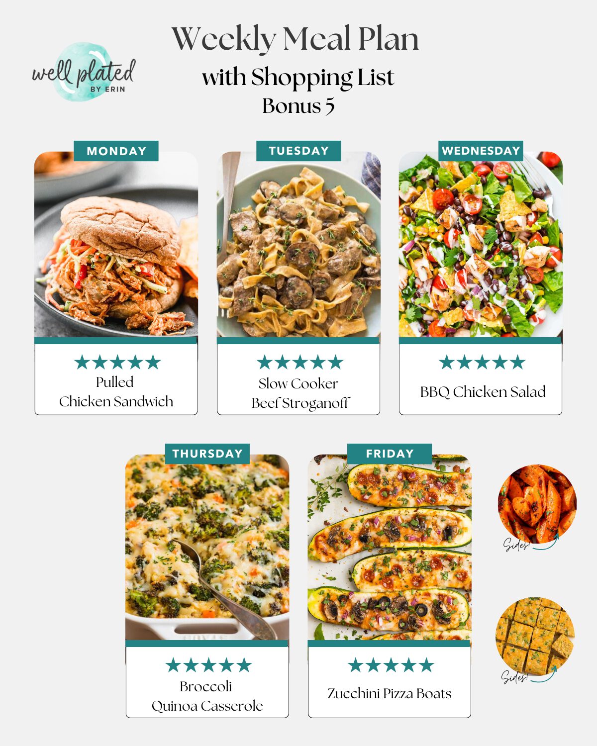 weekly meal plan bonus 5
