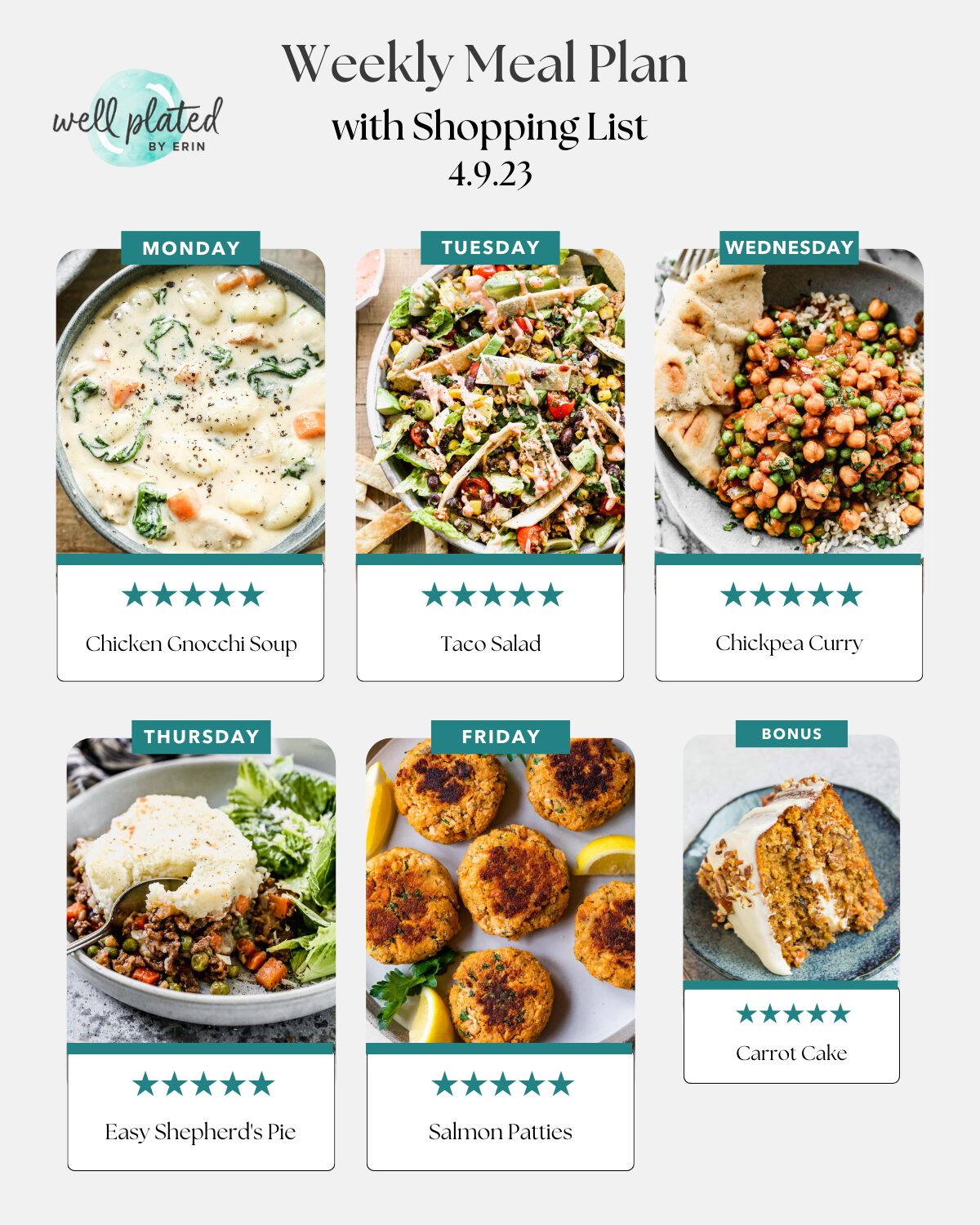 free weekly meal plan for 4.9.23