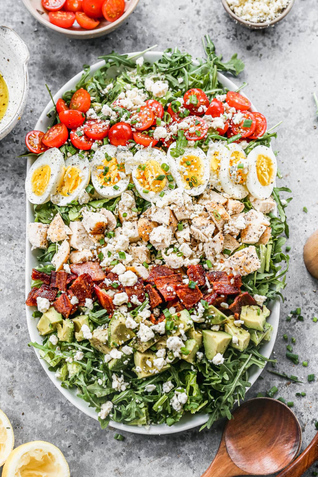 Cobb salad wellplated