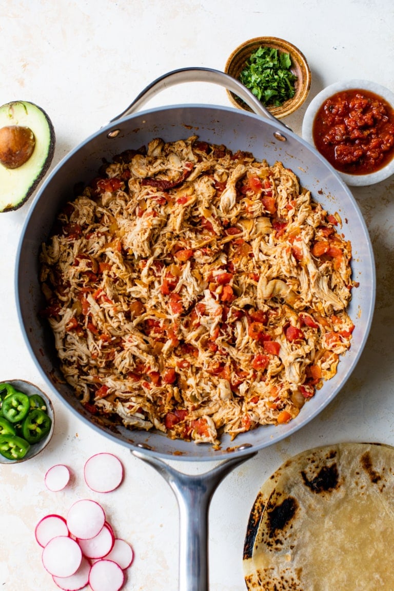 Shredded Chicken Tacos – WellPlated.com