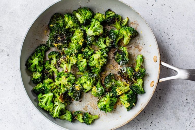 sauteed garlic broccoli with parmesan
