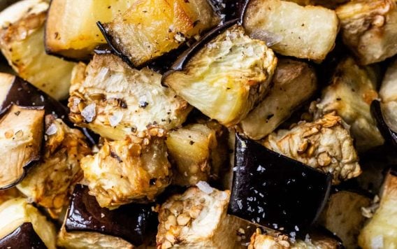 crispy roasted eggplant