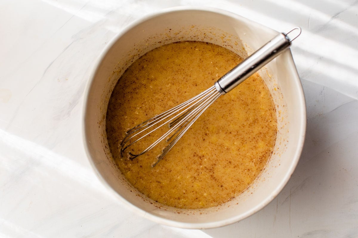 bowl of baked oatmeal recipe ingredients