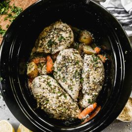 the easiest crockpot chicken and potatoes