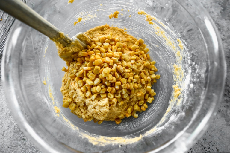 cornbread with sweet potatoes and corn
