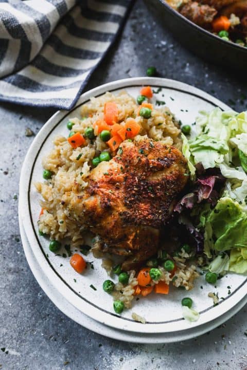 Baked Chicken and Rice – WellPlated.com